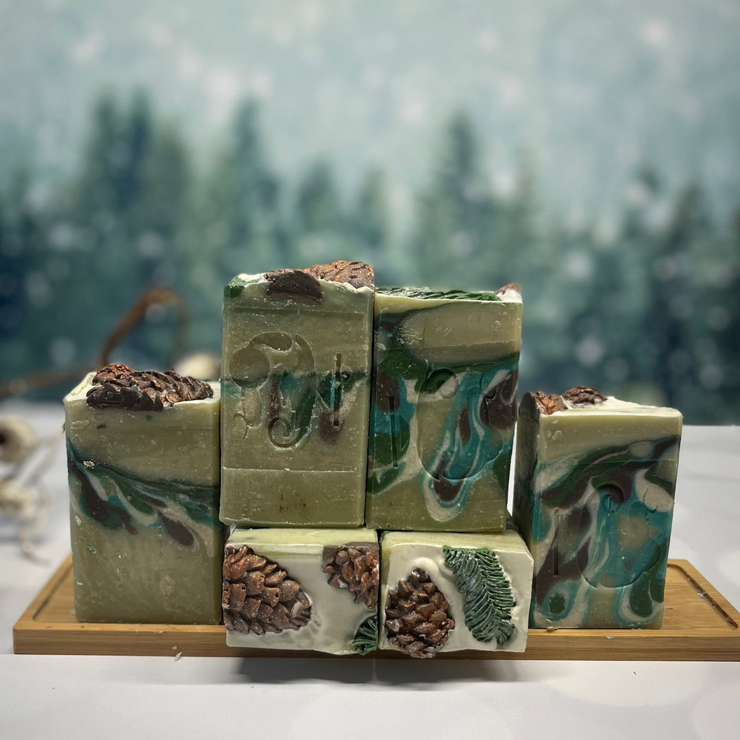 fraser fir goat milk soap midnight oil soap christmas holiday