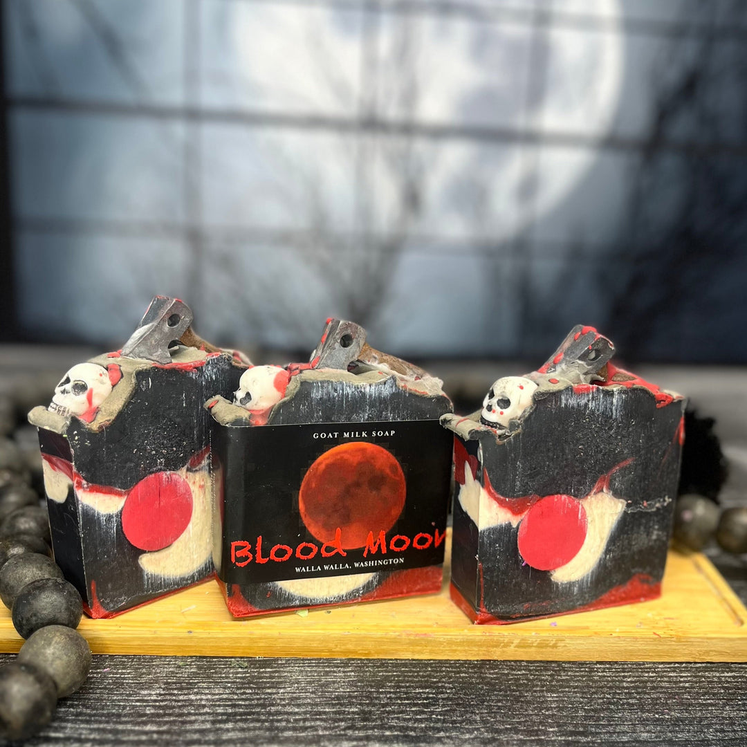 BLOOD MOON HALLOWEEN GOAT MILK SOAP MIDNIGHT OIL SOAP