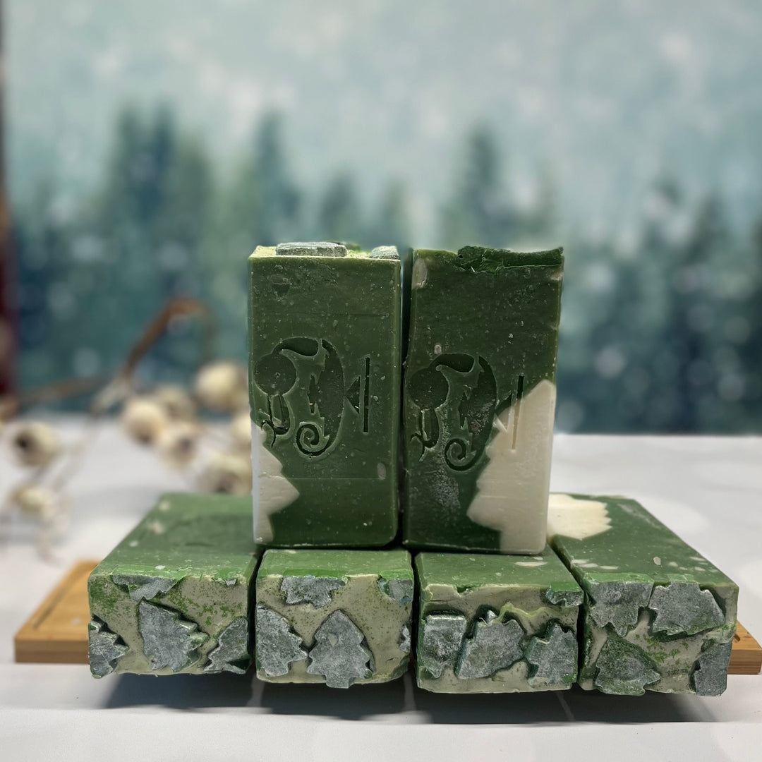 silent night CHRISTMAS goat milk soap midnight oil soap