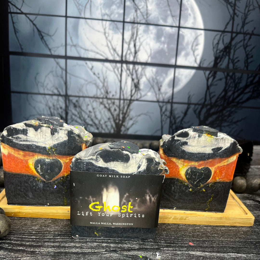 ghost halloween goat milk soap midnight oil soap